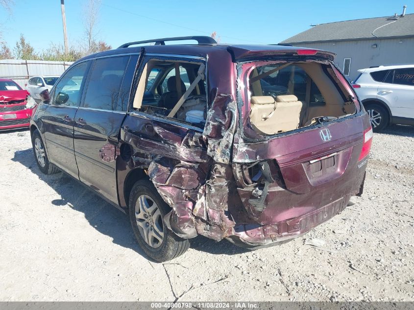 2007 Honda Odyssey Ex-L VIN: 5FNRL38657B460033 Lot: 40800798