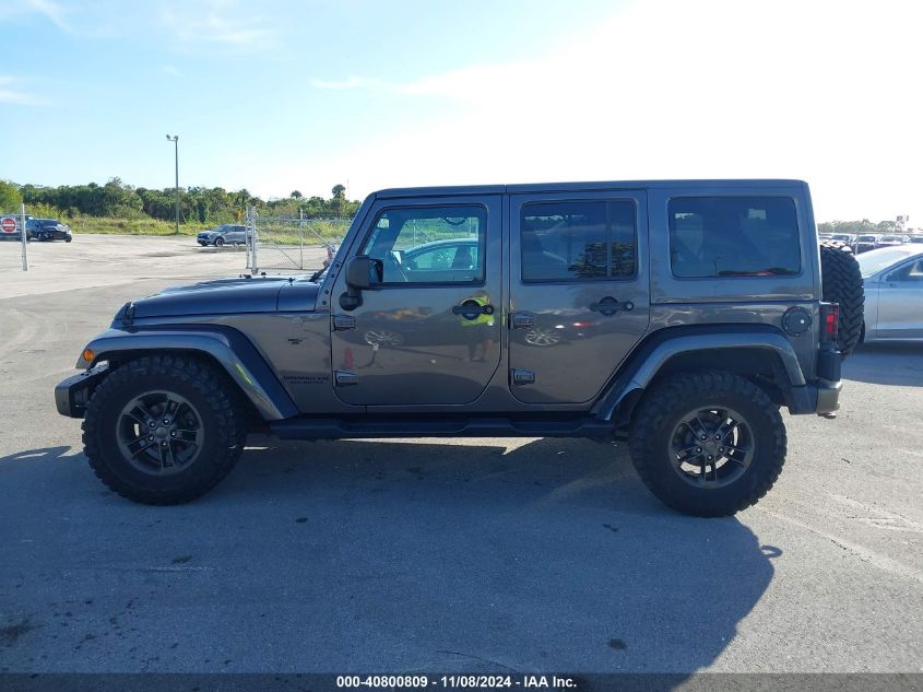 2016 Jeep Wrangler Unlimited 75Th Anniversary VIN: 1C4BJWEG7GL229265 Lot: 40800809