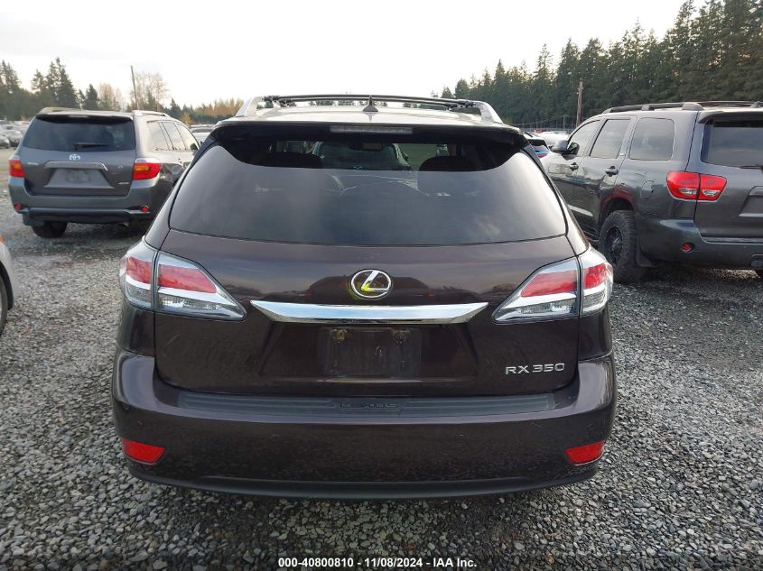 2013 Lexus Rx 350 VIN: 2T2BK1BA7DC205157 Lot: 40800810