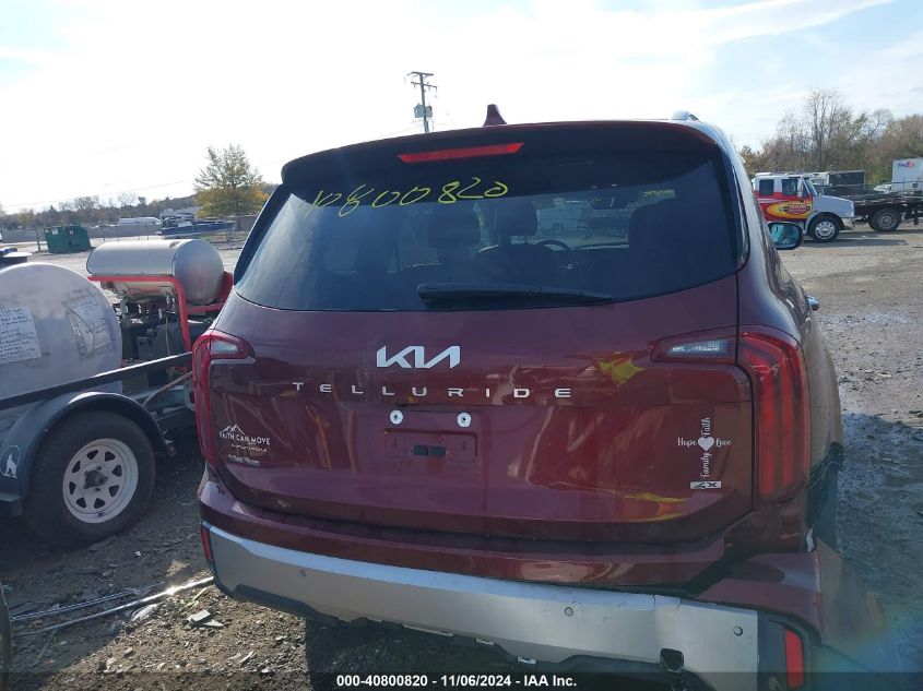 2023 Kia Telluride S VIN: 5XYP6DGC6PG340519 Lot: 40800820