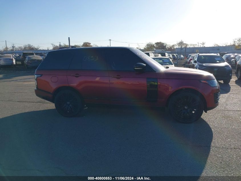 2018 Land Rover Range Rover 3.0L V6 Supercharged Hse VIN: SALGS2SV6JA504358 Lot: 40800853