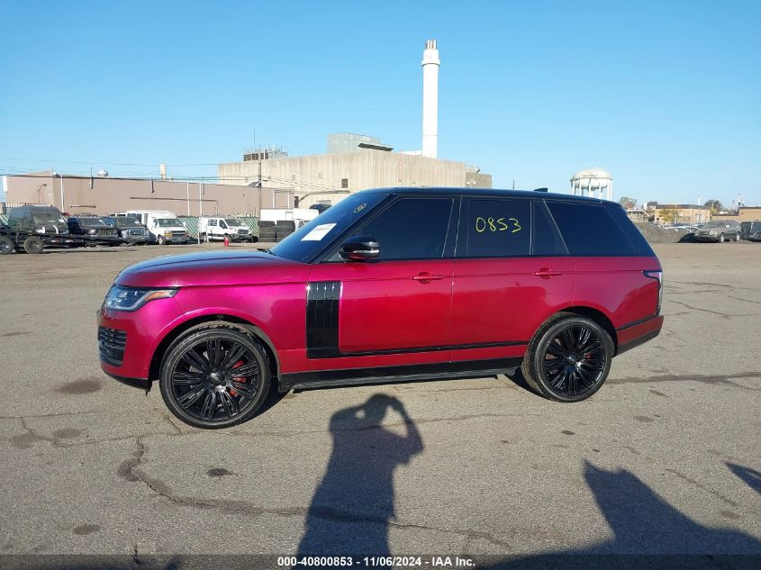 2018 Land Rover Range Rover 3.0L V6 Supercharged Hse VIN: SALGS2SV6JA504358 Lot: 40800853