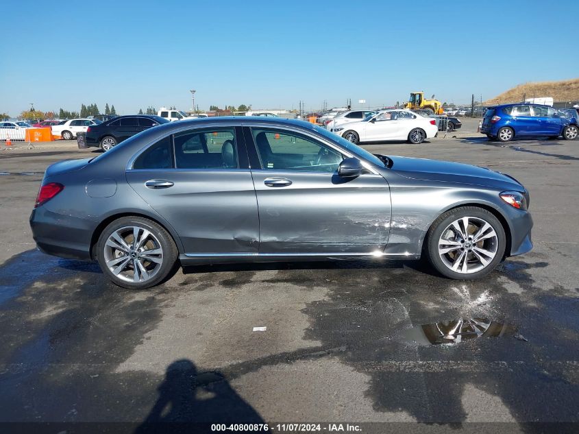 2019 Mercedes-Benz C 300 VIN: 55SWF8DB8KU300343 Lot: 40800876