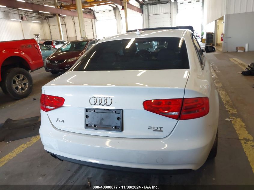 2014 Audi A4 2.0T Premium VIN: WAUBFAFLXEN005132 Lot: 40800877