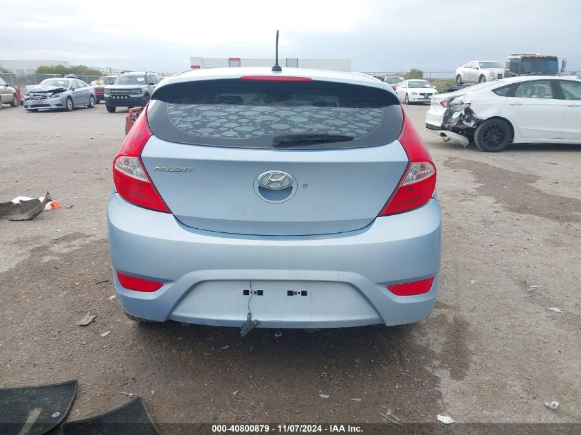 2012 Hyundai Accent Se VIN: KMHCU5AE5CU057666 Lot: 40800879