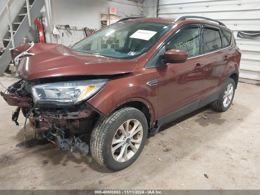 VIN 1FMCU9GD0JUC17780 2018 FORD ESCAPE SE