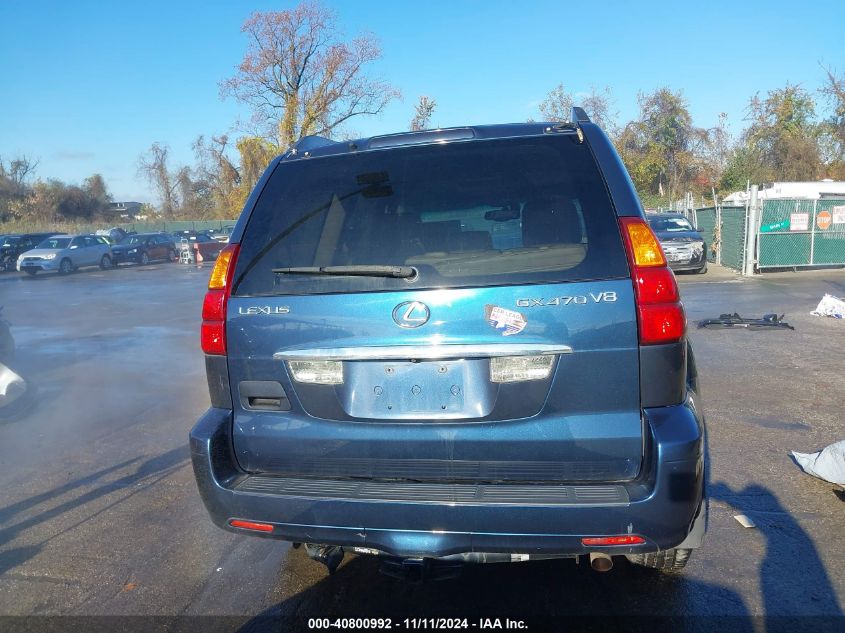 2005 Lexus Gx 470 VIN: JTJBT20XX50085393 Lot: 40800992