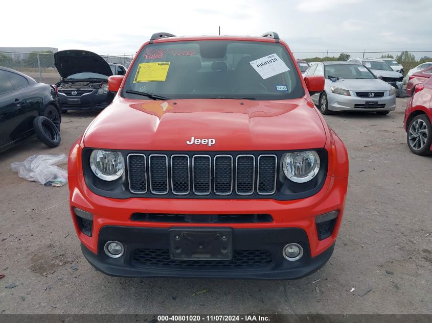 2020 Jeep Renegade Latitude Fwd VIN: ZACNJABB1LPL73874 Lot: 40801020