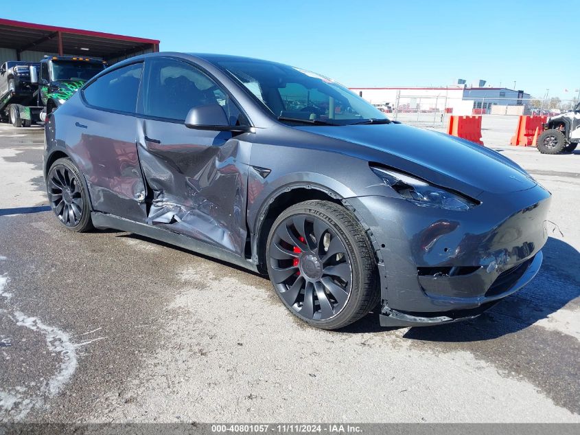 VIN 7SAYGDEF9NF551722 2022 Tesla Model Y, Performan... no.1