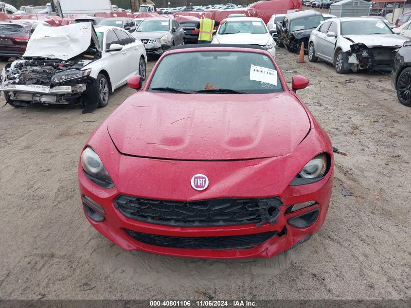 2018 Fiat 124 Spider Classica VIN: JC1NFAEKXJ0139720 Lot: 40801106