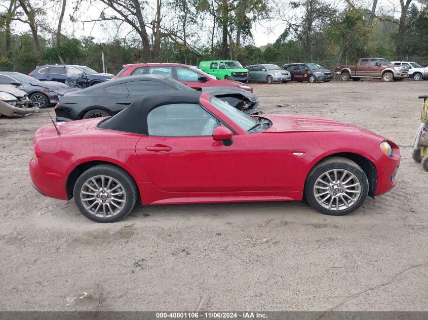 2018 Fiat 124 Spider Classica VIN: JC1NFAEKXJ0139720 Lot: 40801106