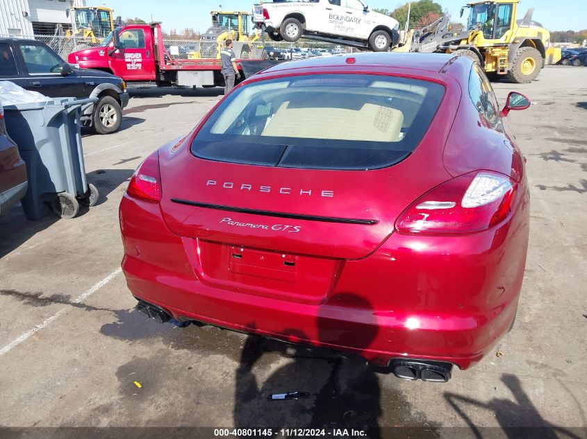 2013 Porsche Panamera Gts VIN: WP0AF2A75DL075677 Lot: 40801145