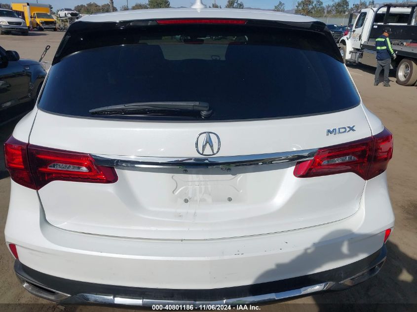 2020 Acura Mdx Standard VIN: 5J8YD3H34LL016357 Lot: 40801186