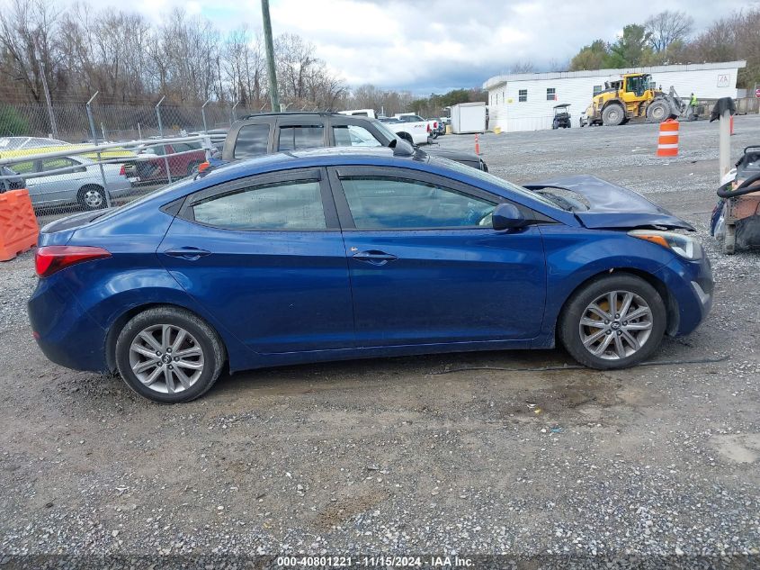 2015 Hyundai Elantra Se VIN: 5NPDH4AE1FH625398 Lot: 40801221