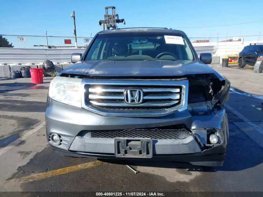 2012 Honda Pilot Ex-L VIN: 5FNYF3H5XCB018952 Lot: 40801225