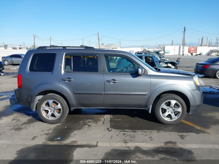 2012 Honda Pilot Ex-L VIN: 5FNYF3H5XCB018952 Lot: 40801225