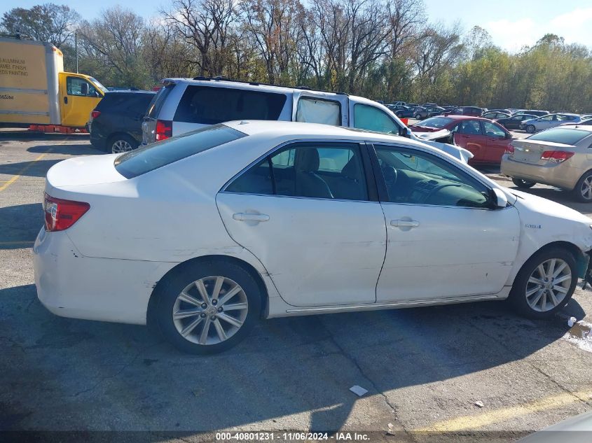 2012 Toyota Camry Hybrid Xle VIN: 4T1BD1FK2CU050077 Lot: 40801231