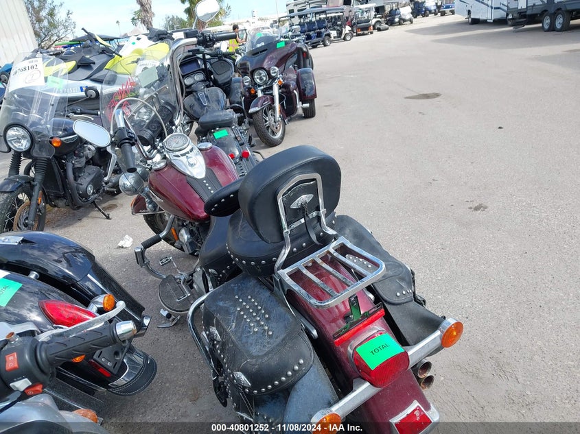 2014 Harley-Davidson Flstc Heritage Softail Classic red null null 1HD1BWV17EB034241 photo #4