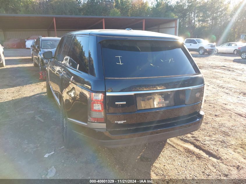 2014 Land Rover Range Rover 5.0L V8 Supercharged/5.0L V8 Supercharged Ebony Edition VIN: SALGS2EF3EA152771 Lot: 40801329