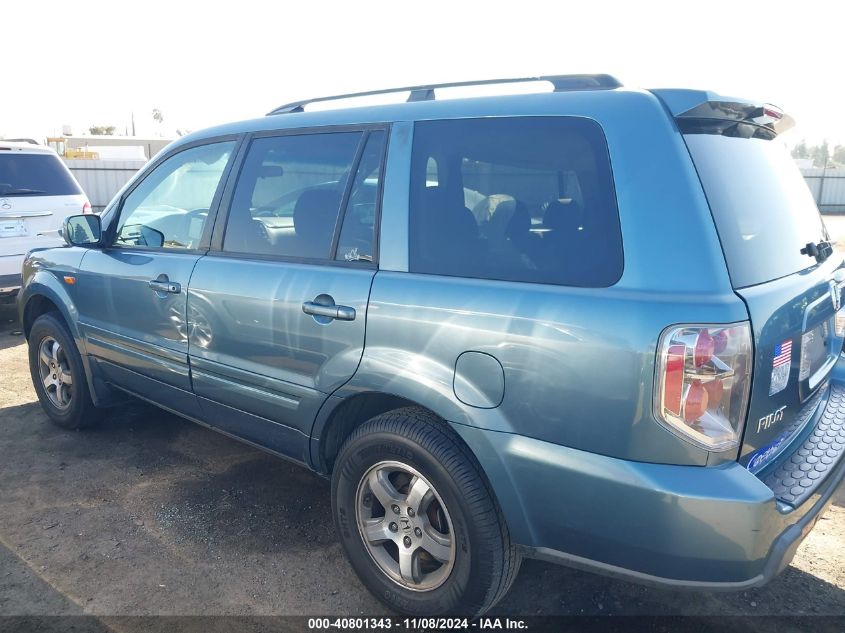 2007 Honda Pilot Ex VIN: 5FNYF28427B028673 Lot: 40801343