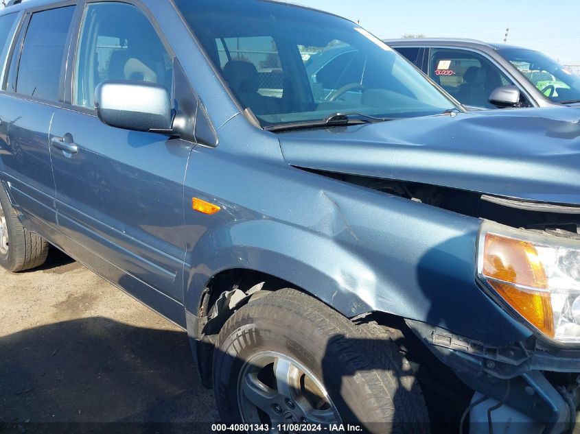 2007 Honda Pilot Ex VIN: 5FNYF28427B028673 Lot: 40801343