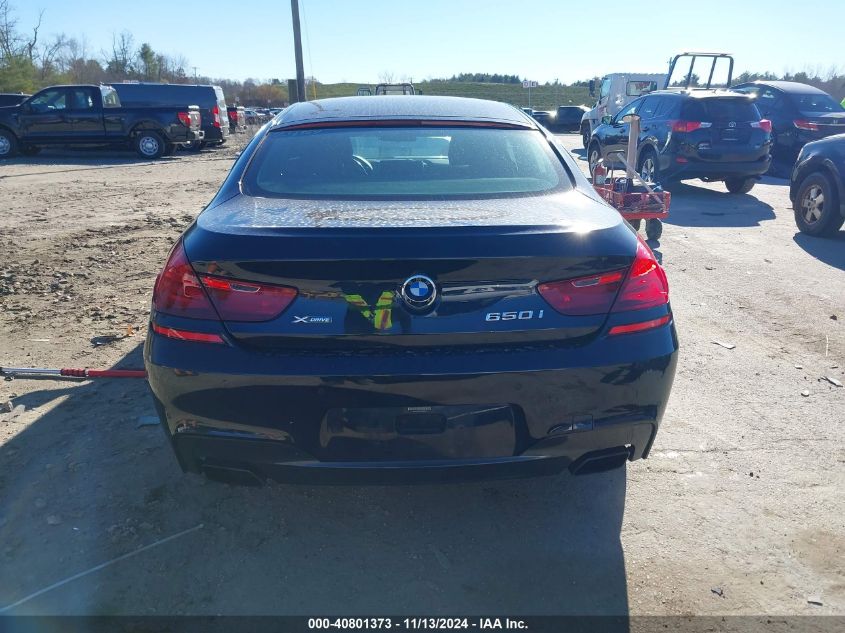 2013 BMW 650I Gran Coupe xDrive VIN: WBA6B4C58DD098547 Lot: 40801373