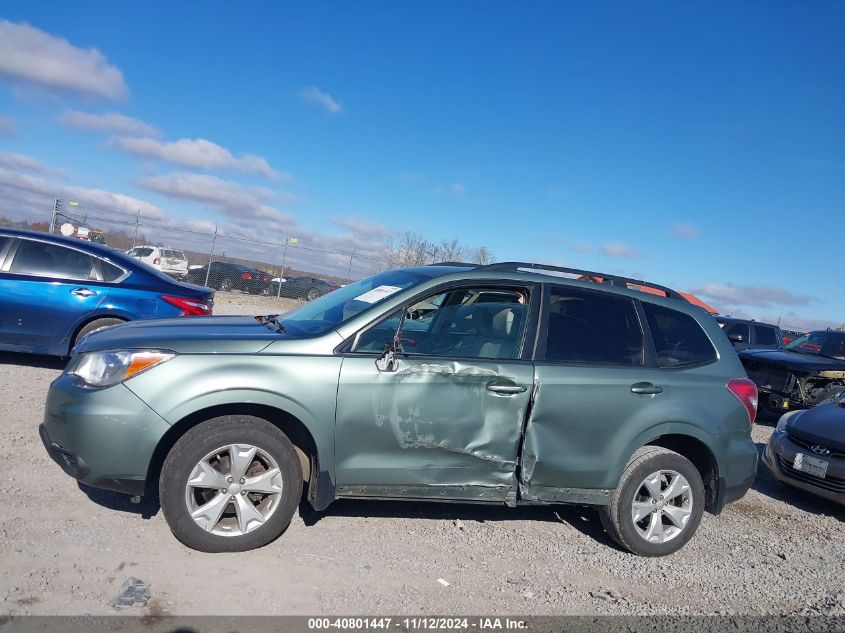 2016 Subaru Forester 2.5I Premium VIN: JF2SJADCXGH450218 Lot: 40801447