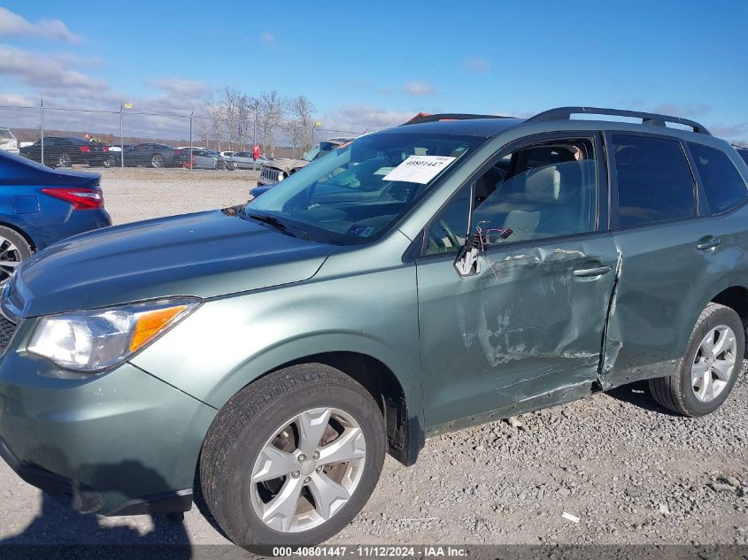 2016 Subaru Forester 2.5I Premium VIN: JF2SJADCXGH450218 Lot: 40801447