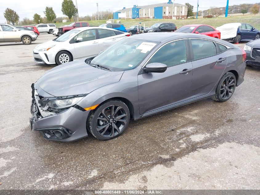 VIN 19XFC2F81KE002750 2019 Honda Civic, Sport no.2