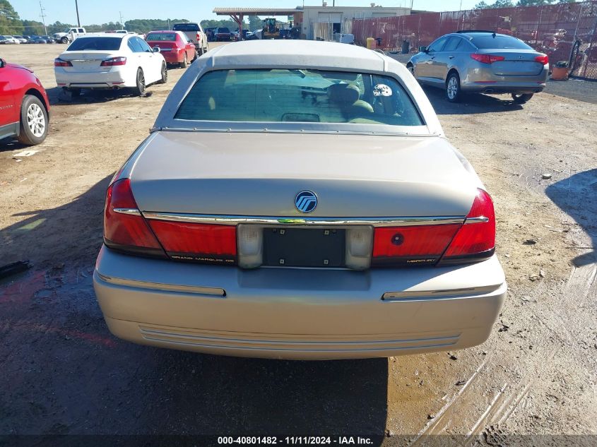 1998 Mercury Grand Marquis Gs VIN: 2MEFM74W7WX614414 Lot: 40801482