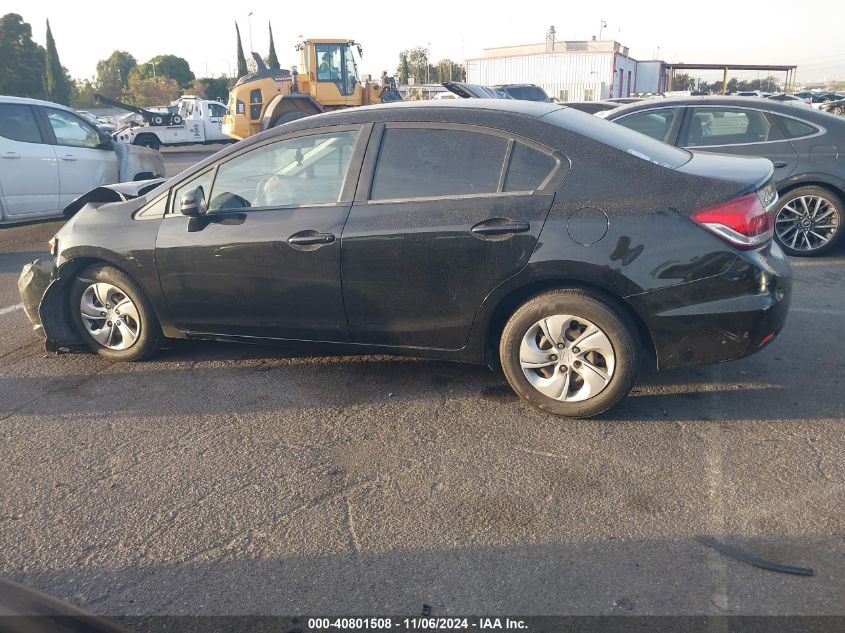 2013 Honda Civic Lx VIN: 19XFB2F57DE275865 Lot: 40801508