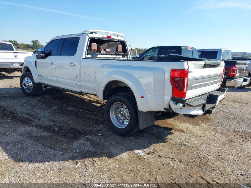 2020 Ford F-450 Platinum VIN: 1FT8W4DT0LEC61472 Lot: 40801527