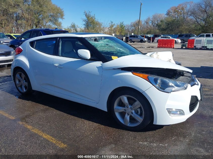 2014 Hyundai Veloster Base W/Gray VIN: KMHTC6AD5EU215152 Lot: 40801617