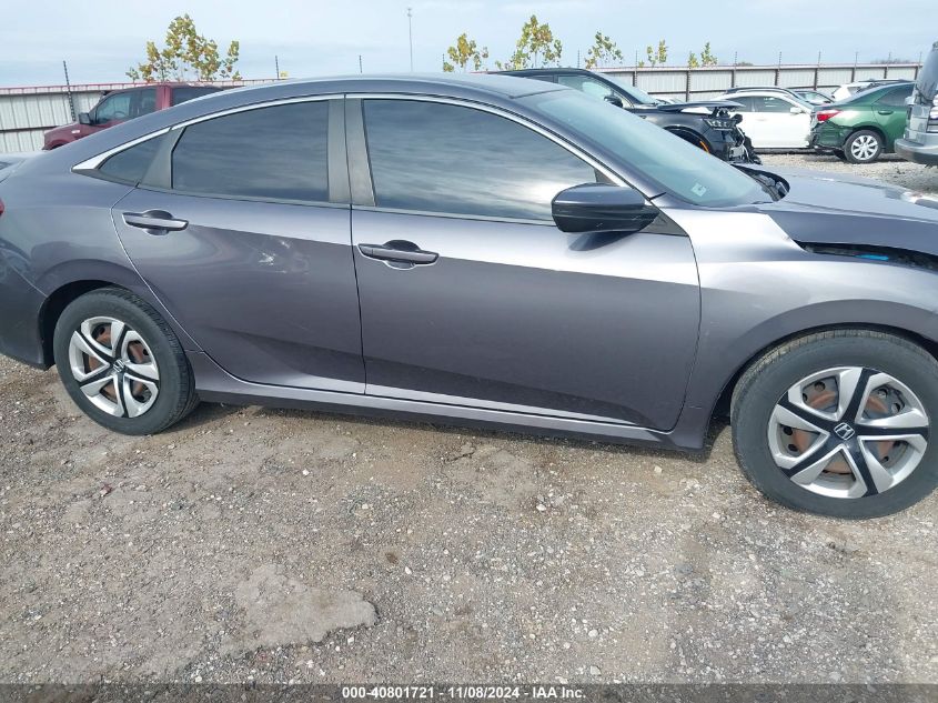 2018 Honda Civic Lx VIN: 19XFC2F5XJE043785 Lot: 40801721