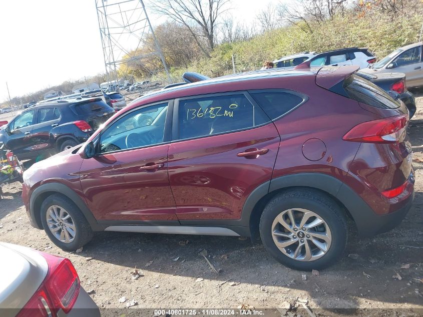 2018 Hyundai Tucson Sel VIN: KM8J3CA45JU656943 Lot: 40801725