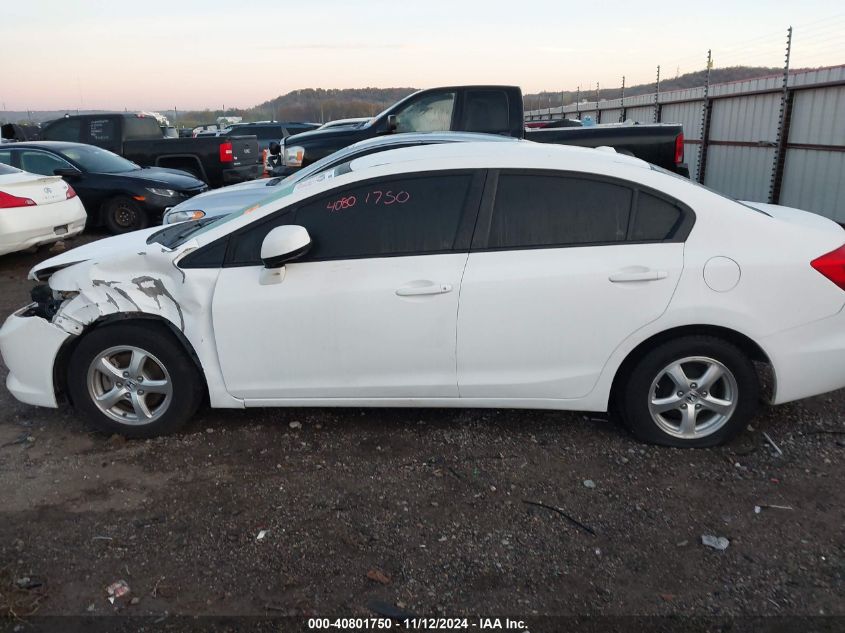 2012 Honda Civic Sdn Cng/Natural Gas VIN: 19XFB5F50CE003092 Lot: 40801750