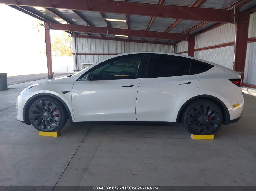 2022 Tesla Model Y Performance Dual Motor All-Wheel Drive VIN: 7SAYGDEF5NF410193 Lot: 40801872