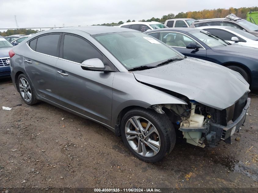 2017 HYUNDAI ELANTRA LIMITED - KMHD84LF0HU263865