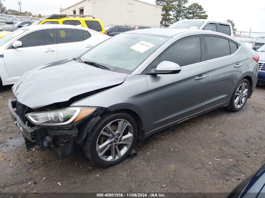 VIN KMHD84LF0HU263865 2017 Hyundai Elantra, Limited no.2