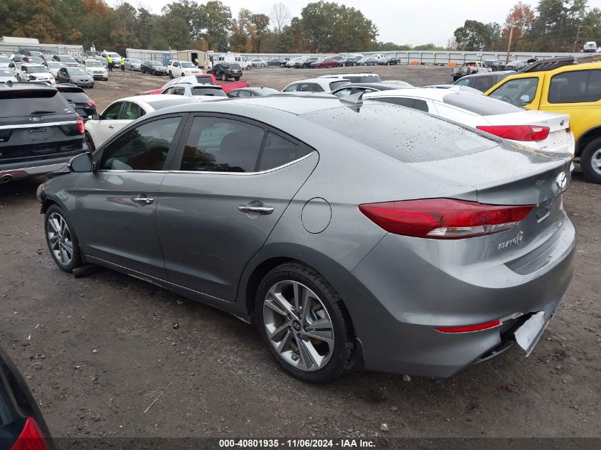 VIN KMHD84LF0HU263865 2017 Hyundai Elantra, Limited no.3