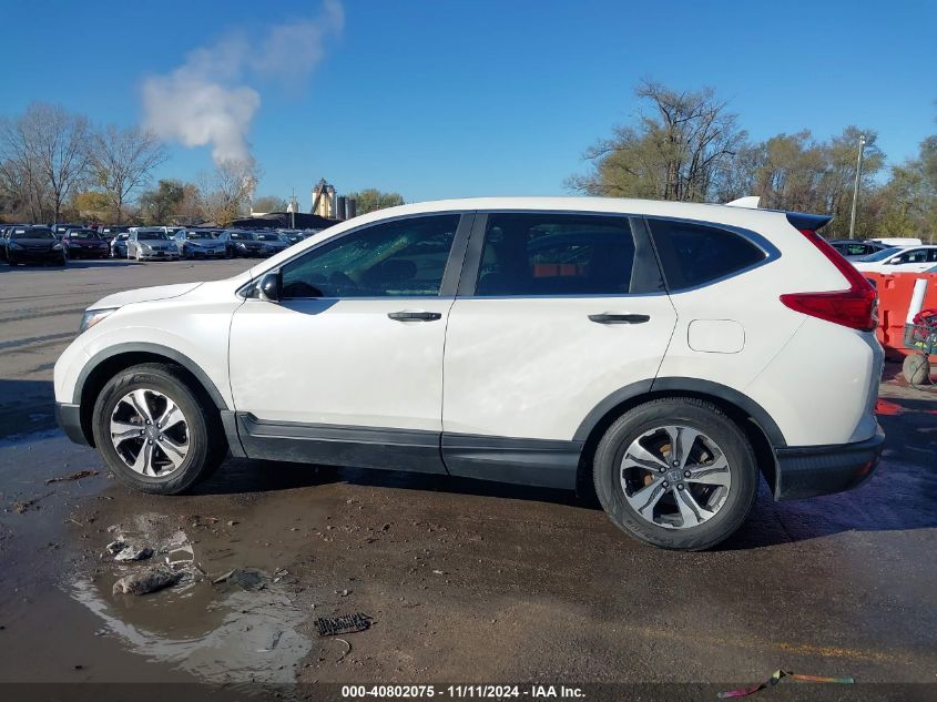 2018 Honda Cr-V Lx VIN: 5J6RW5H32JL000707 Lot: 40802075