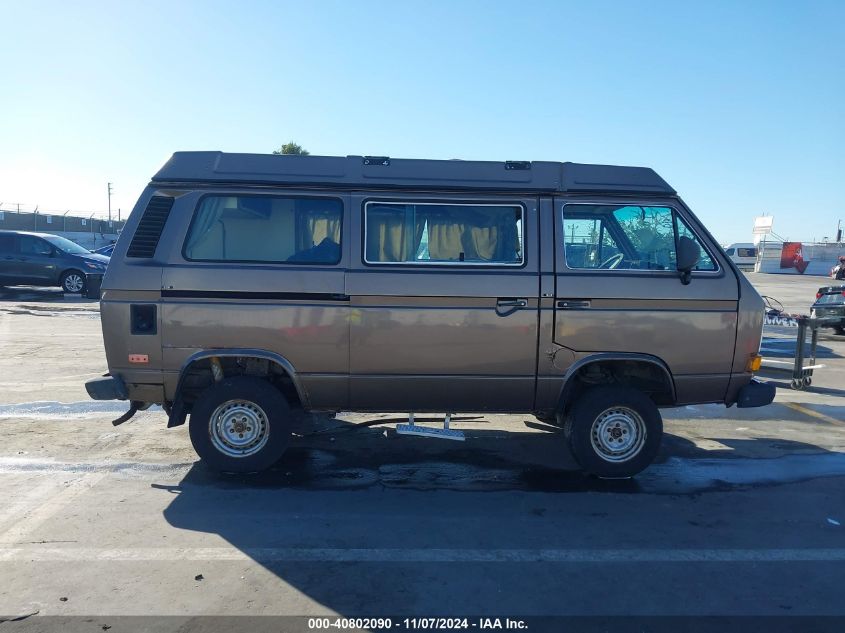 1986 Volkswagen Vanagon Campmobile VIN: WV2ZB0257GG088137 Lot: 40802090