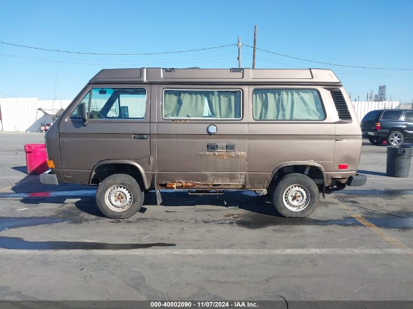 1986 Volkswagen Vanagon Campmobile VIN: WV2ZB0257GG088137 Lot: 40802090