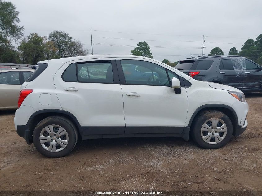 2017 Chevrolet Trax Ls VIN: KL7CJKSBXHB238374 Lot: 40802130