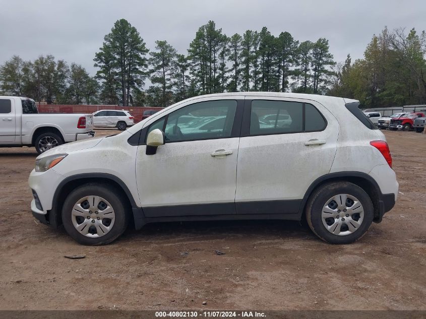 2017 Chevrolet Trax Ls VIN: KL7CJKSBXHB238374 Lot: 40802130