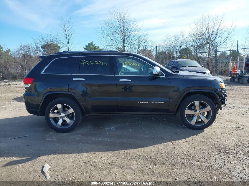 2014 Jeep Grand Cherokee Overland VIN: 1C4RJECG4EC523747 Lot: 40802143