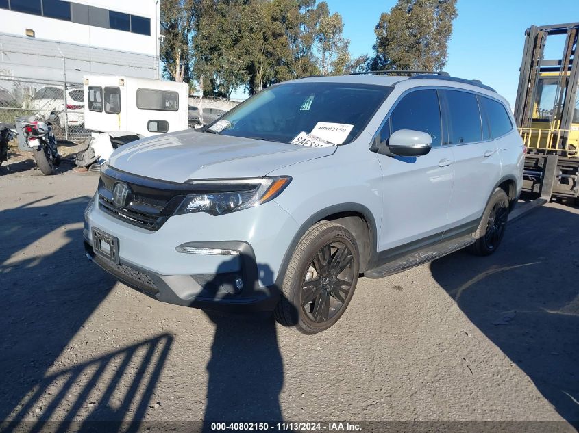 2022 Honda Pilot 2Wd Special Edition VIN: 5FNYF5H28NB018078 Lot: 40802150