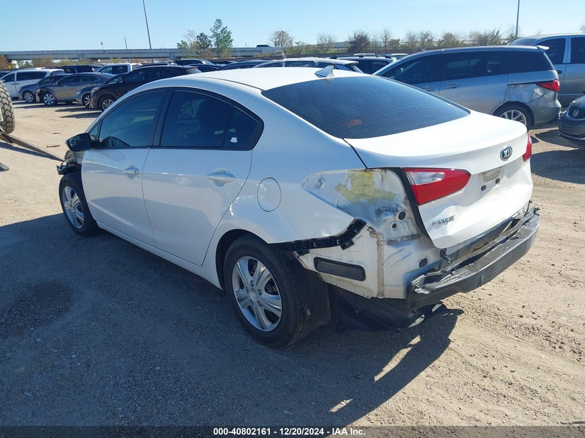 Vin: knafx4a6xg5522502, lot: 41291676, kia forte lx 20163
