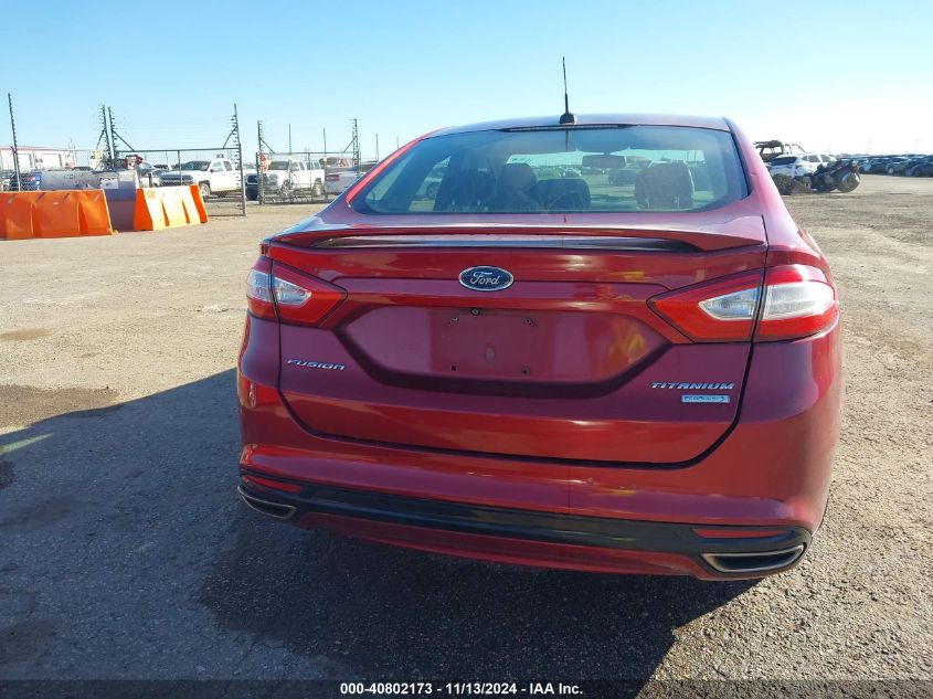 2015 Ford Fusion Titanium VIN: 3FA6P0K90FR153932 Lot: 40802173