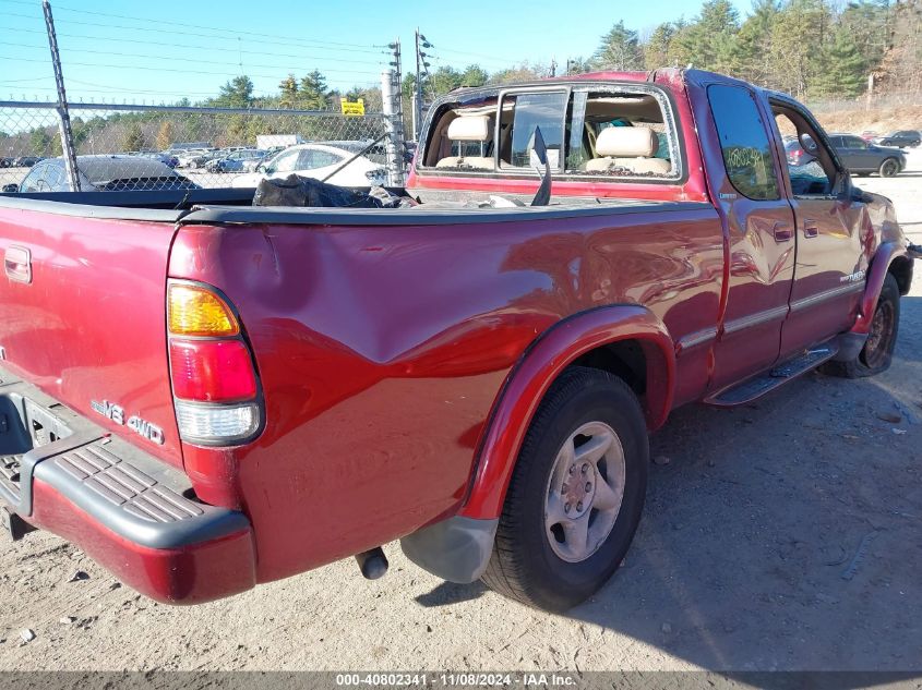 2002 Toyota Tundra Ltd V8 VIN: 5TBBT48102S234622 Lot: 40802341